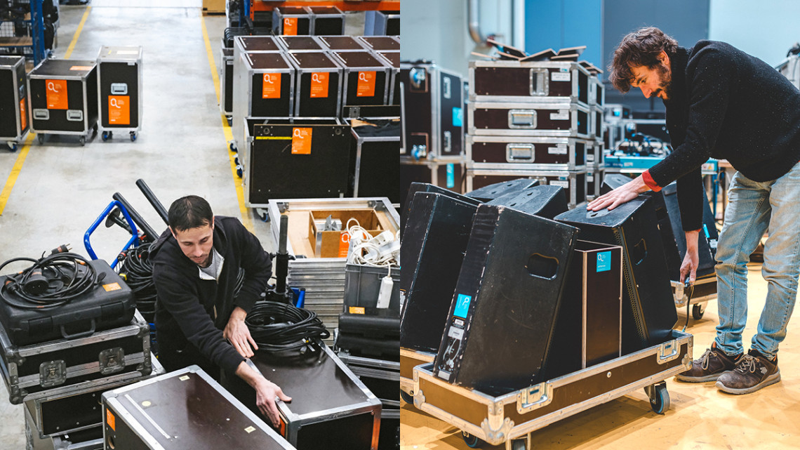 Location de matériels scéniques - © Agence culturelle - Benjamin Segura - Sébastien North