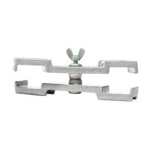 Collier de serrage pour 2 pieds