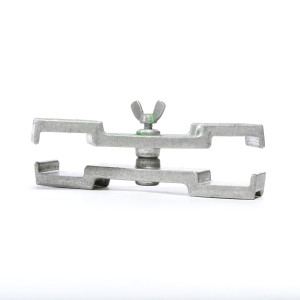 Collier de serrage pour 2 pieds