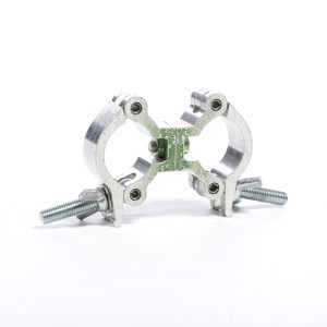 Collier double pivotant pour tube 50 mm