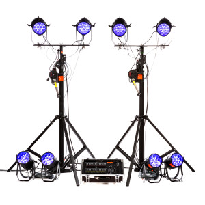 Kit de 8 projecteurs à leds avec pupitre