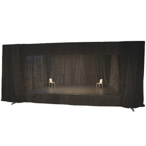 Kit scène 8 m x 6 m  ht 80 cm avec rideaux
