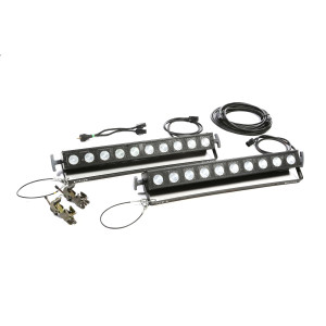 2 x rampes T10 - 2 x 10 lampes dichro 75 W