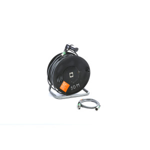 Câble DMX 5 points sur enrouleur - 50 m