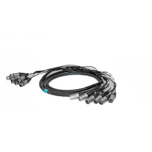 Multipaire XLR 3 m - 8 entrées - 8 sorties