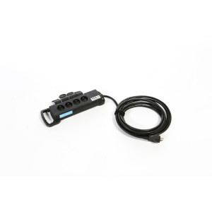 Boitier 4 prises caoutchouc - 16 A