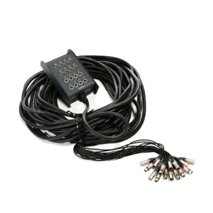Multipaire XLR 40 m - 8 entrées - 8 sorties